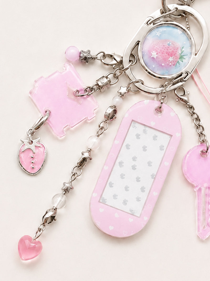 acrylic photo_round_heart_pink