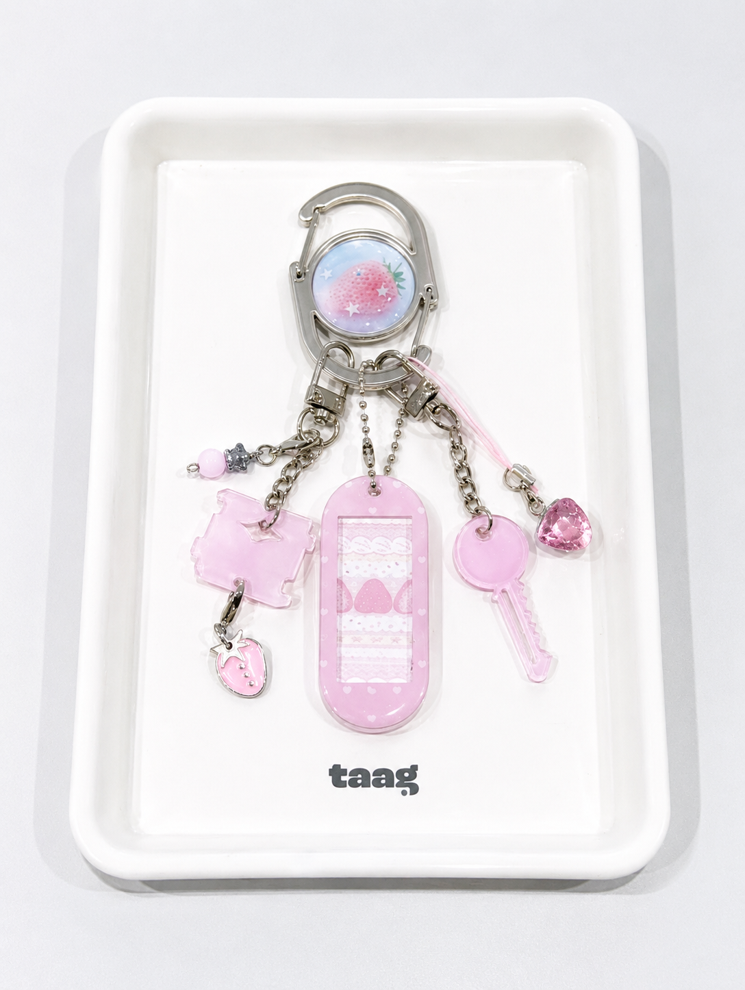 acrylic photo_round_heart_pink