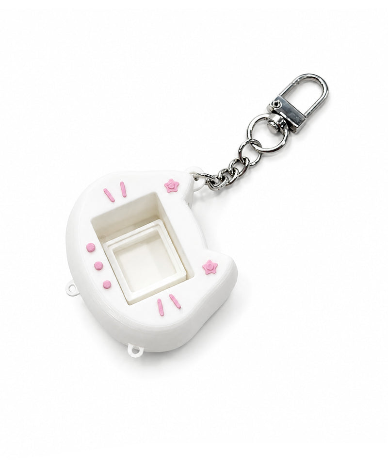 Cat Clicker Keyring frame (White)-zoom-