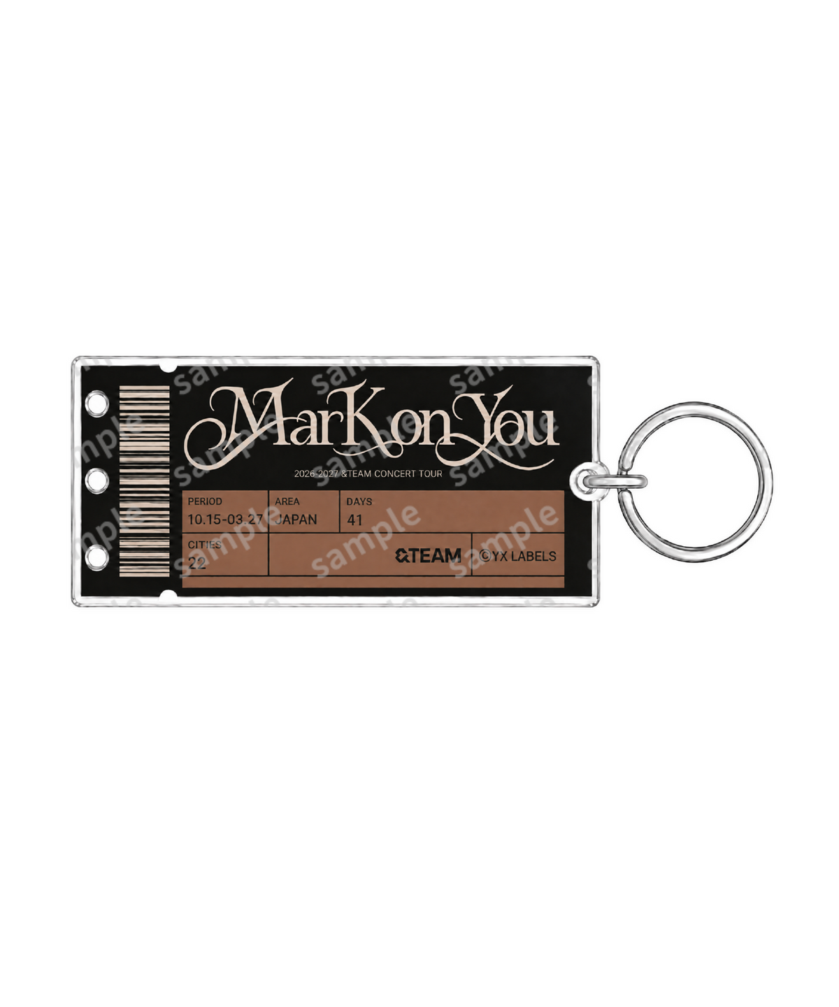 [Mark on You] チケットチャーム / CARBON BLACK