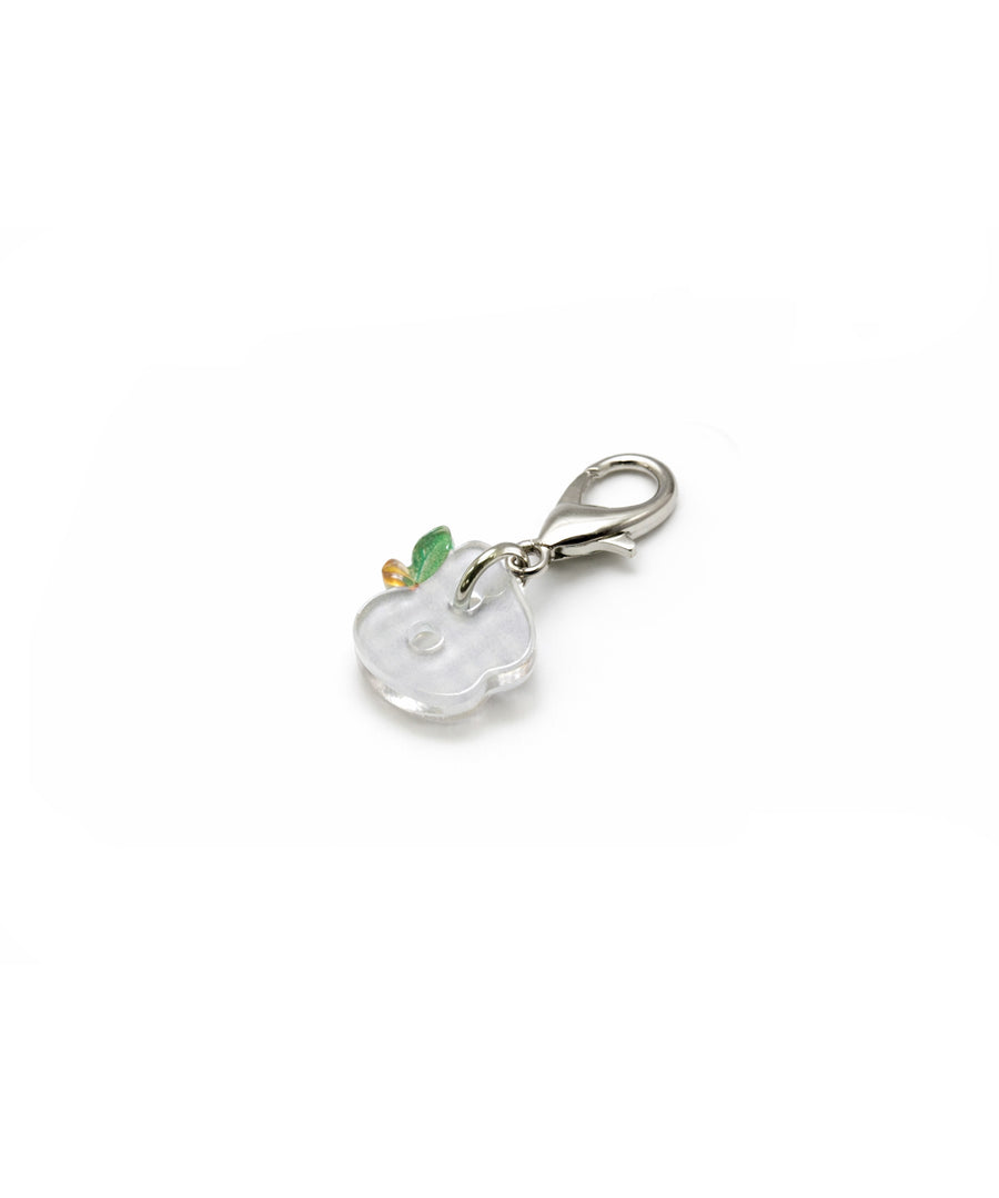 acrylic button_apple_check_gray