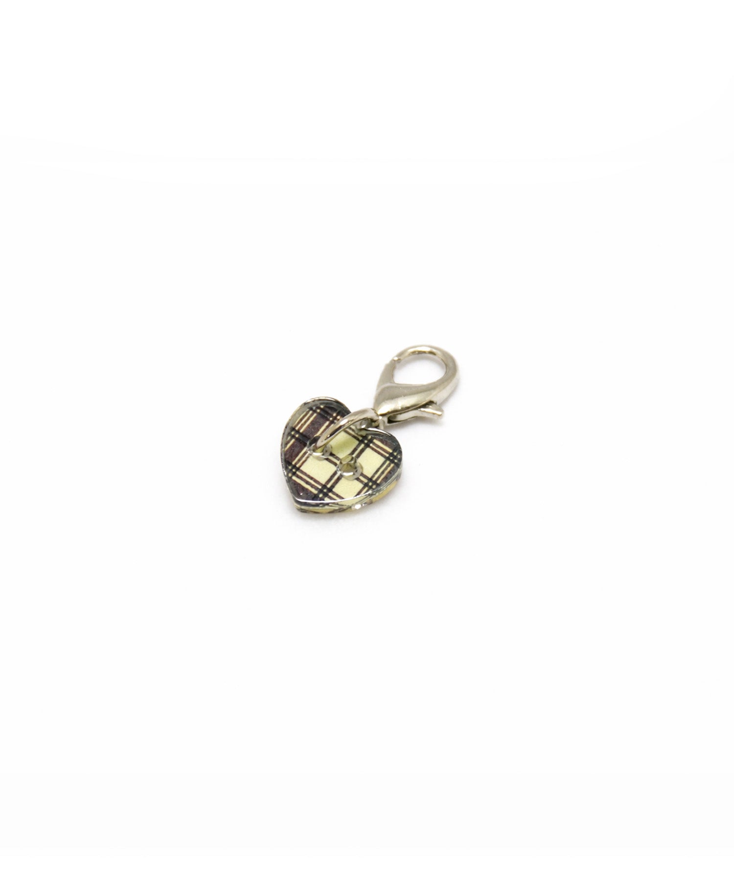 acrylic button_heart_check_yellow