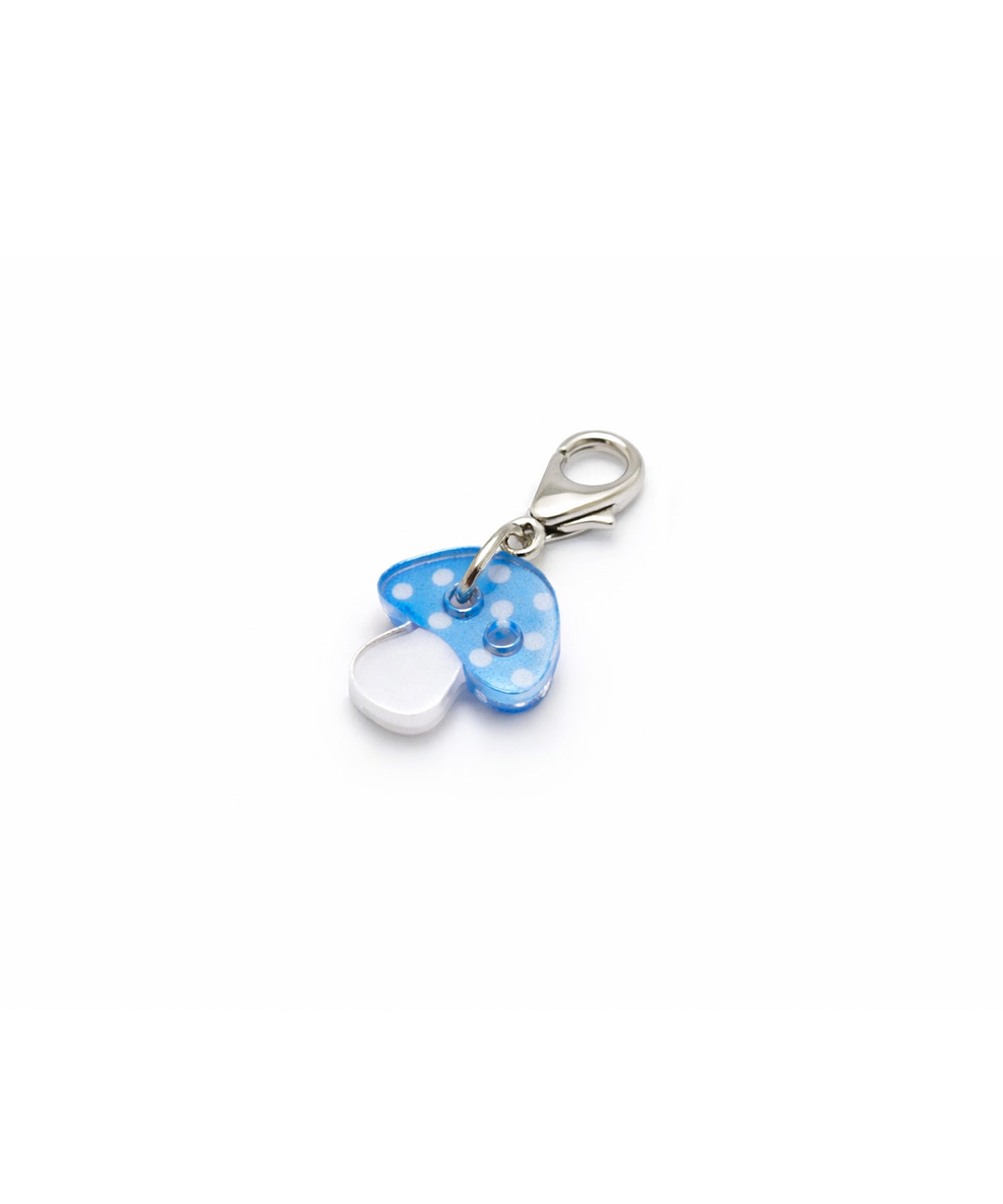 acrylic button_mushroom_blue