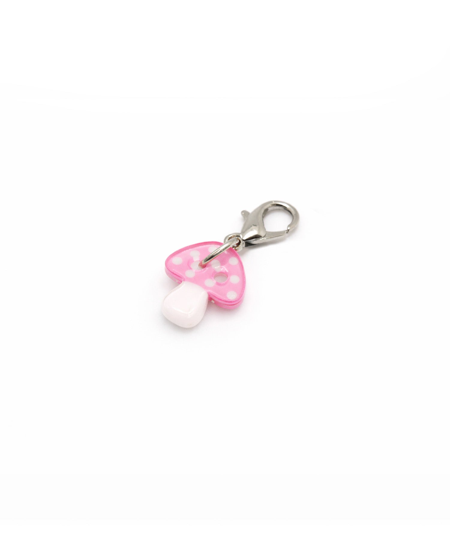 acrylic button_mushroom_pink