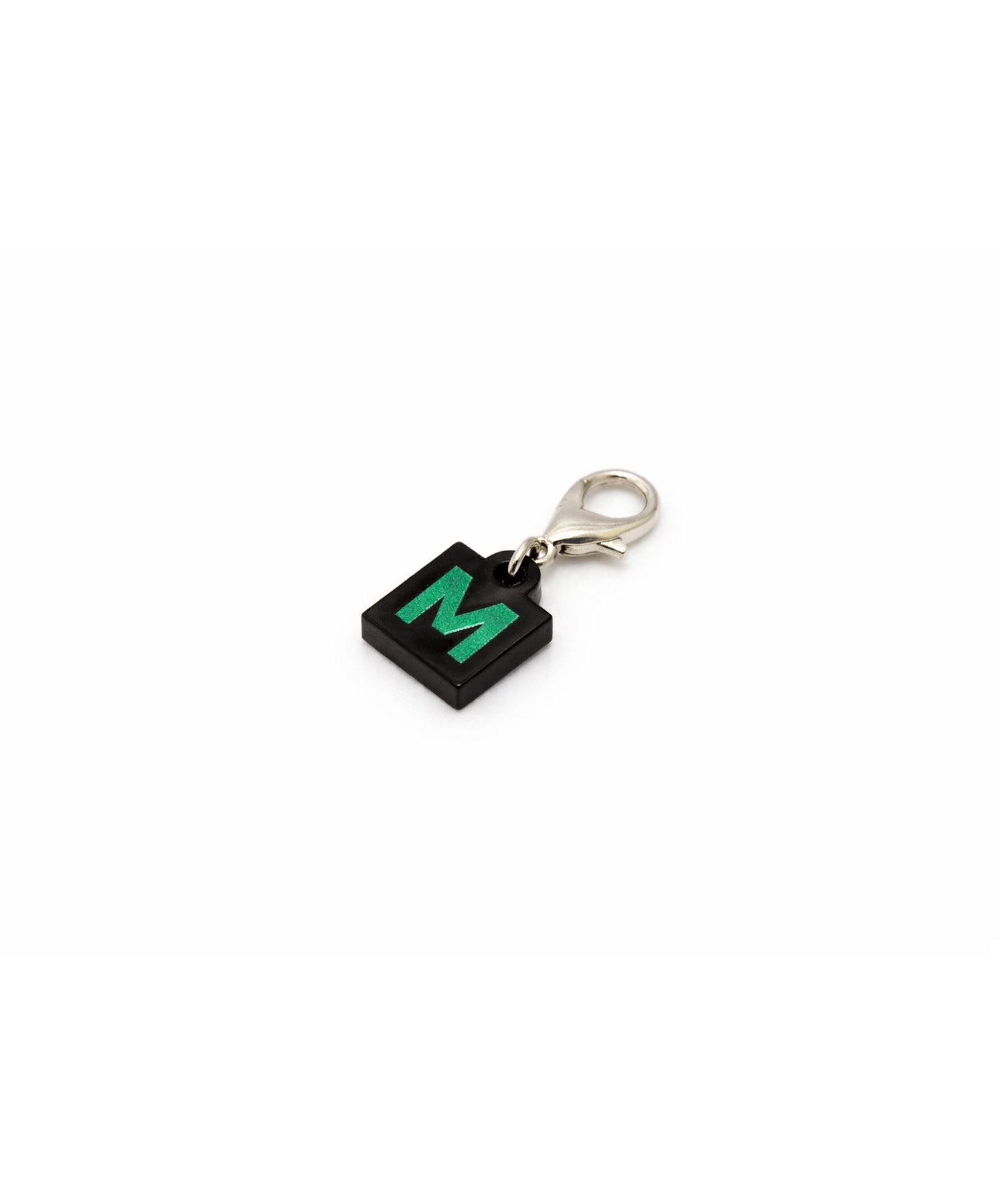 acrylic charm_square_initials_black_M-zoom-1