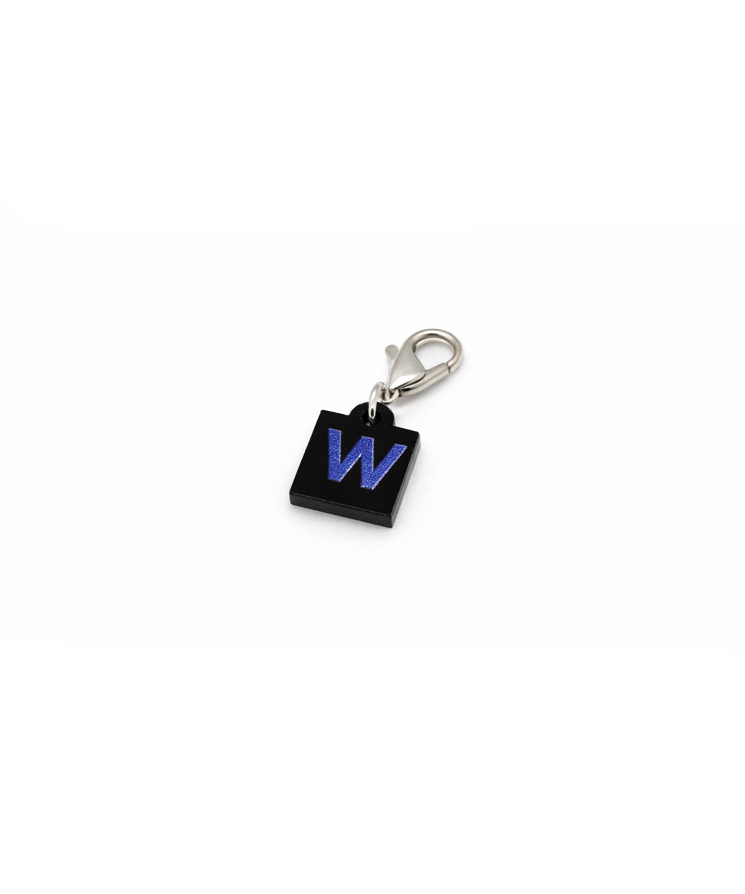 acrylic charm_square_initials_black_W-zoom-1