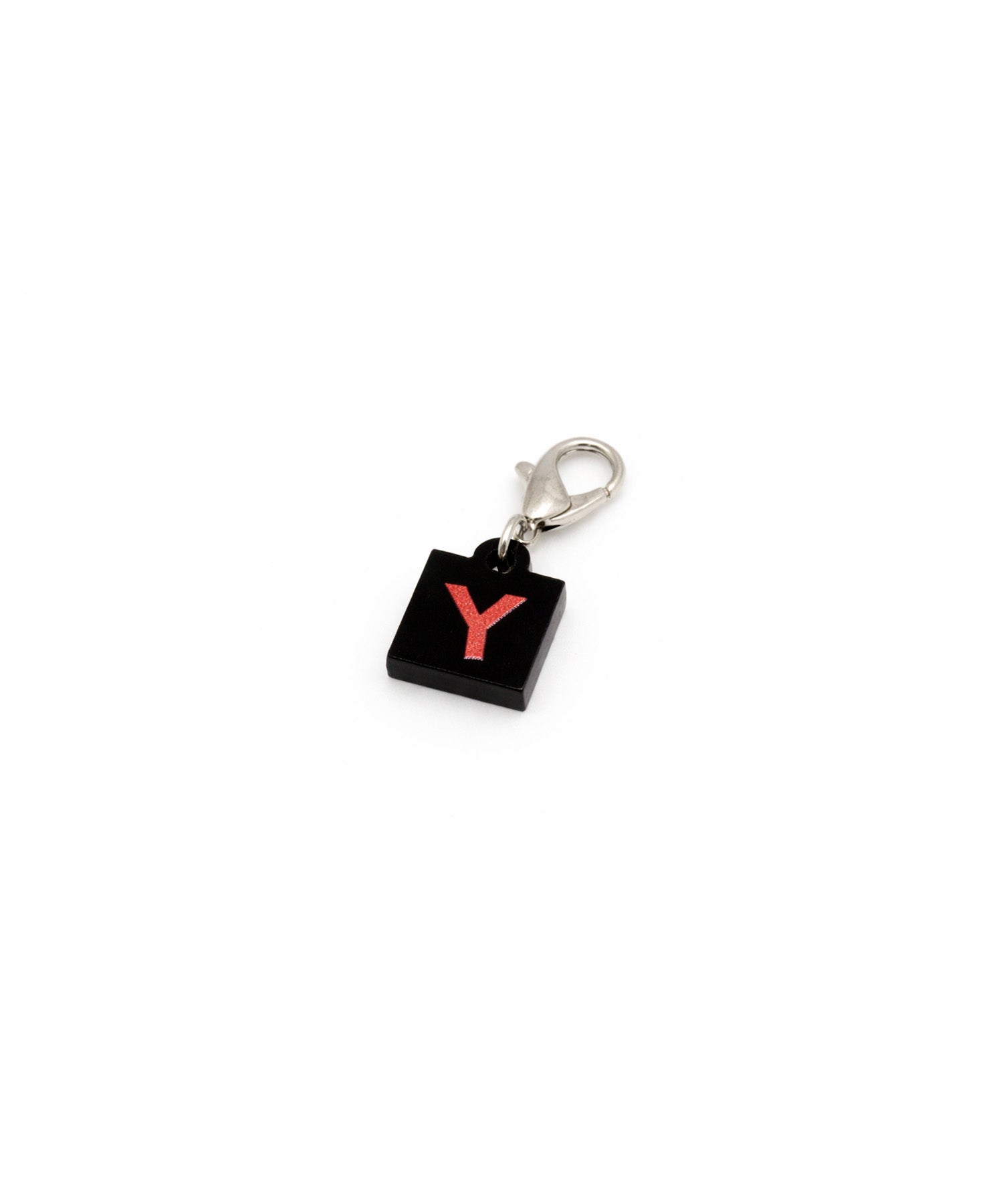 acrylic charm_square_initials_black_Y-zoom-1