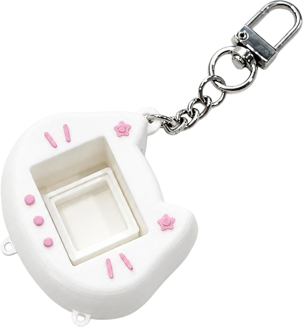 Cat Clicker Keyring frame (White)
