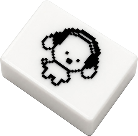 Groovy Doggy Clicker Keyring keycap