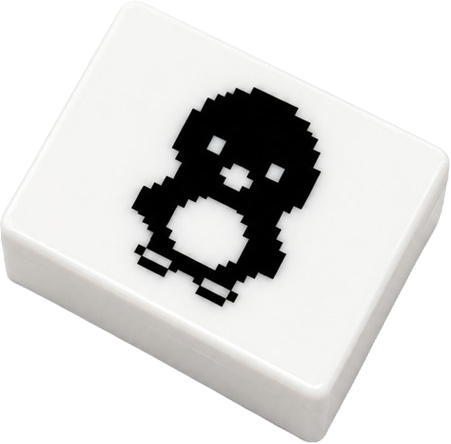 Hip Penguin Clicker Keyring keycap