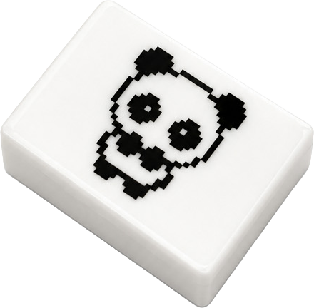 Panda Clicker Keyring keycap