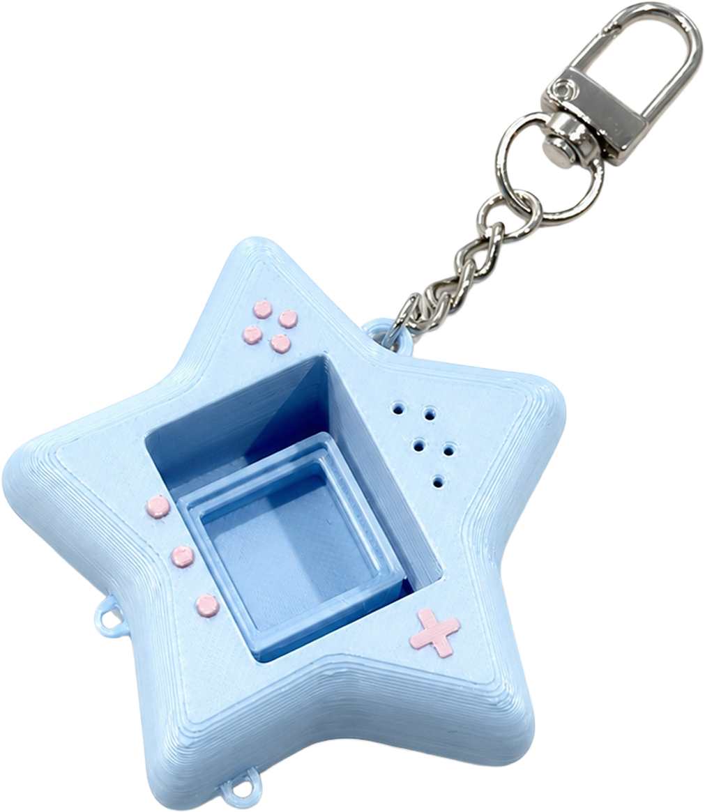 Star Clicker Keyring frame (Baby Blue)