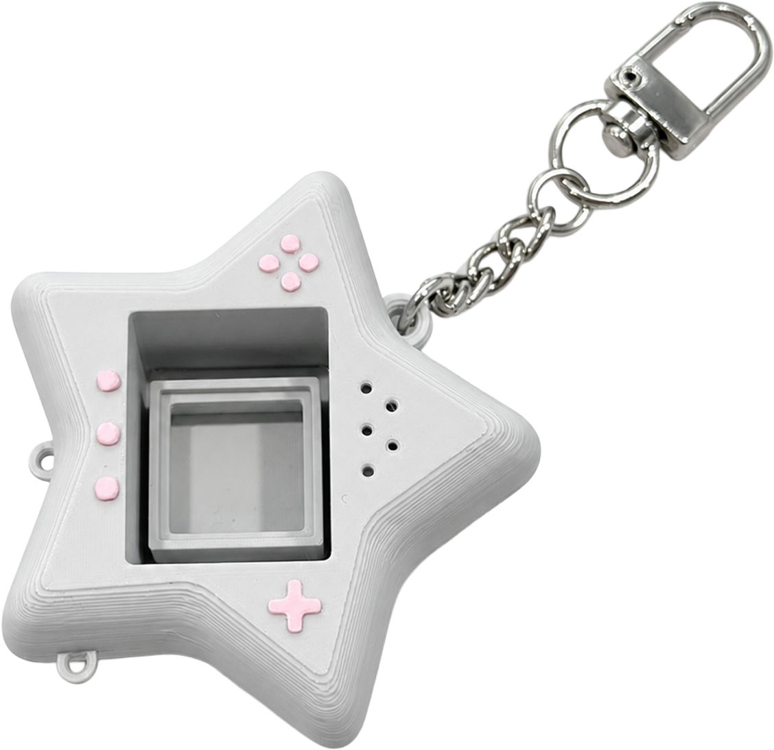 Star Clicker Keyring frame (Gray)