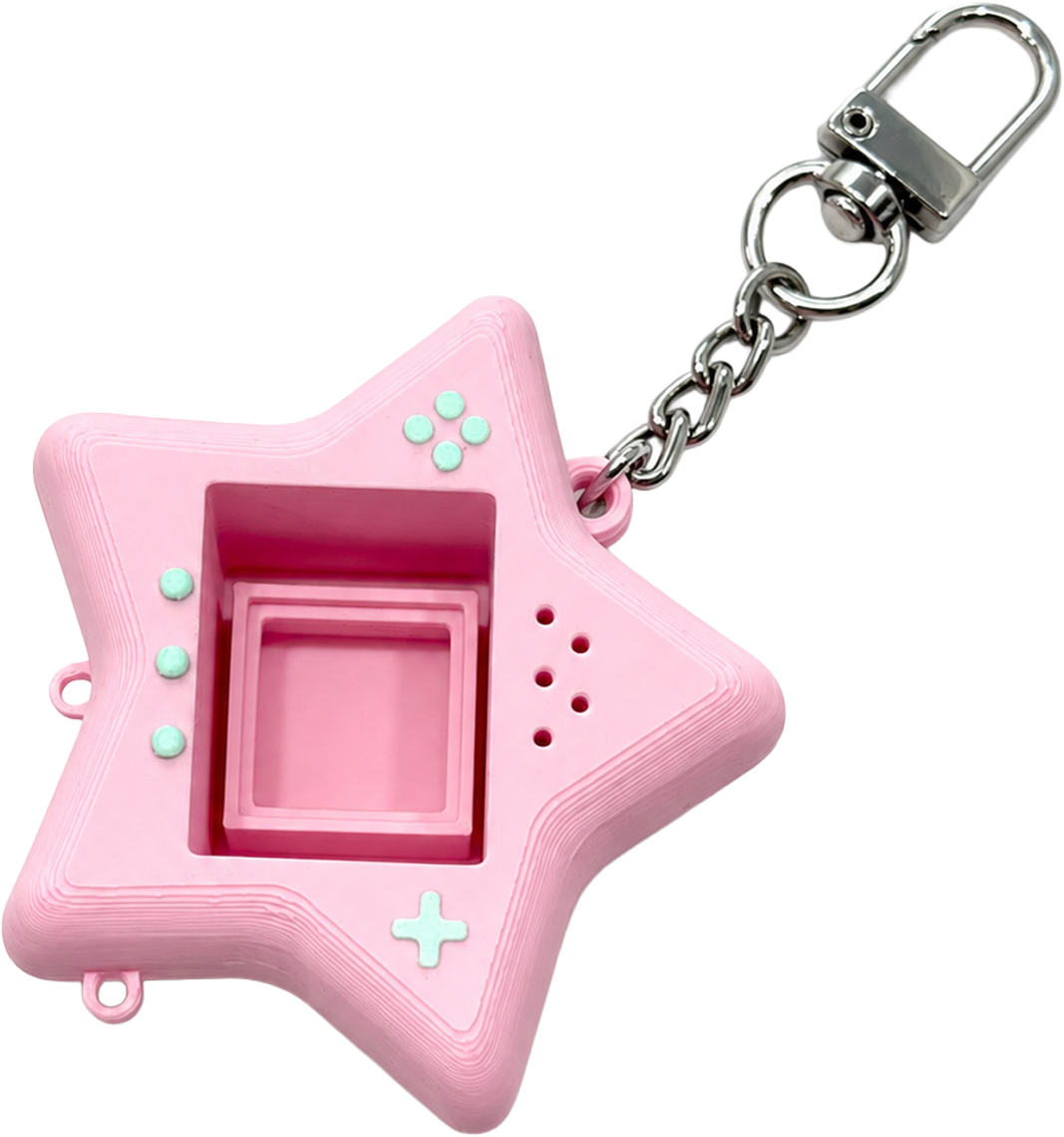 Star Clicker Keyring frame (Pink)