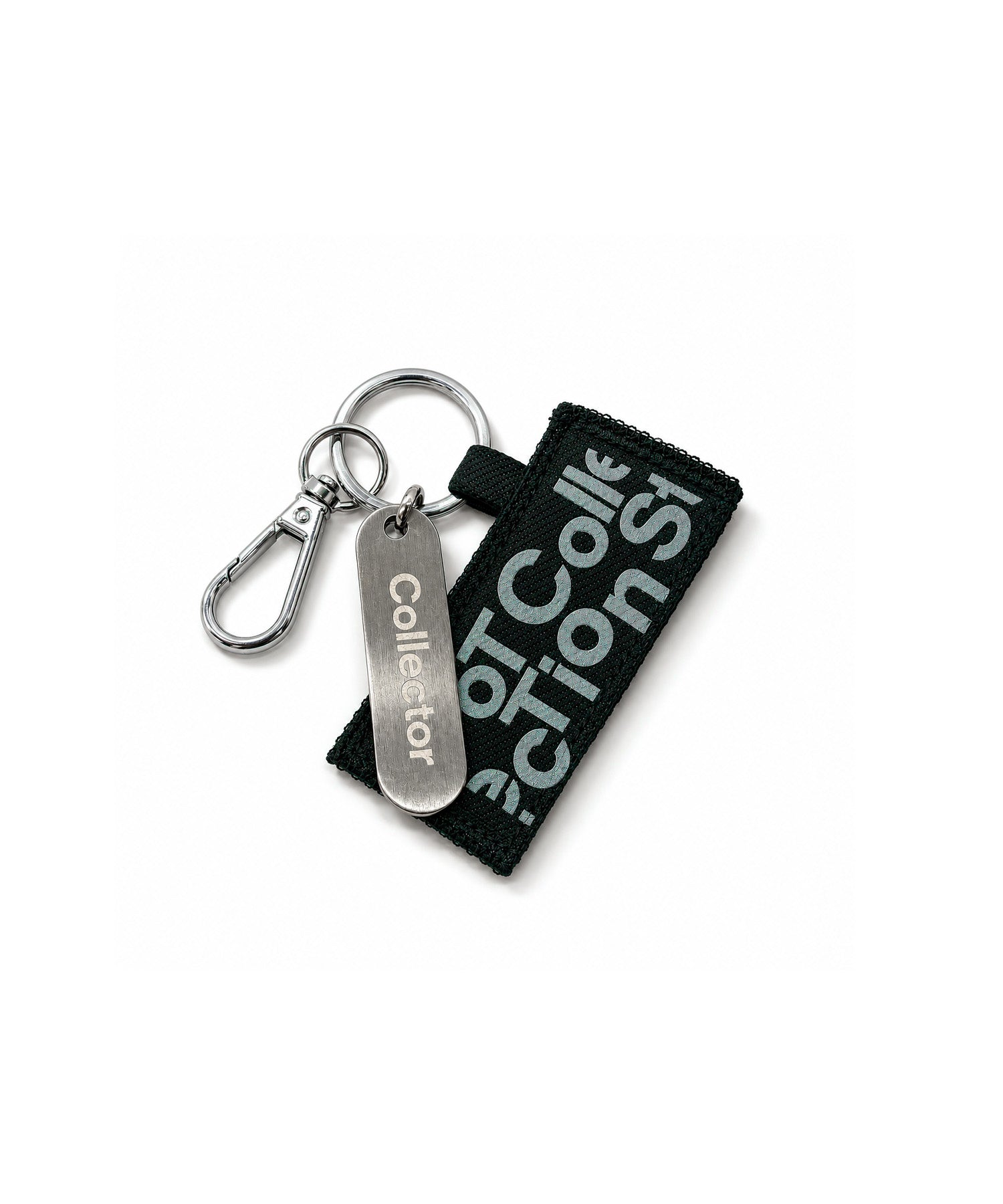 lighter keyring black denim(lettering)-zoom-1