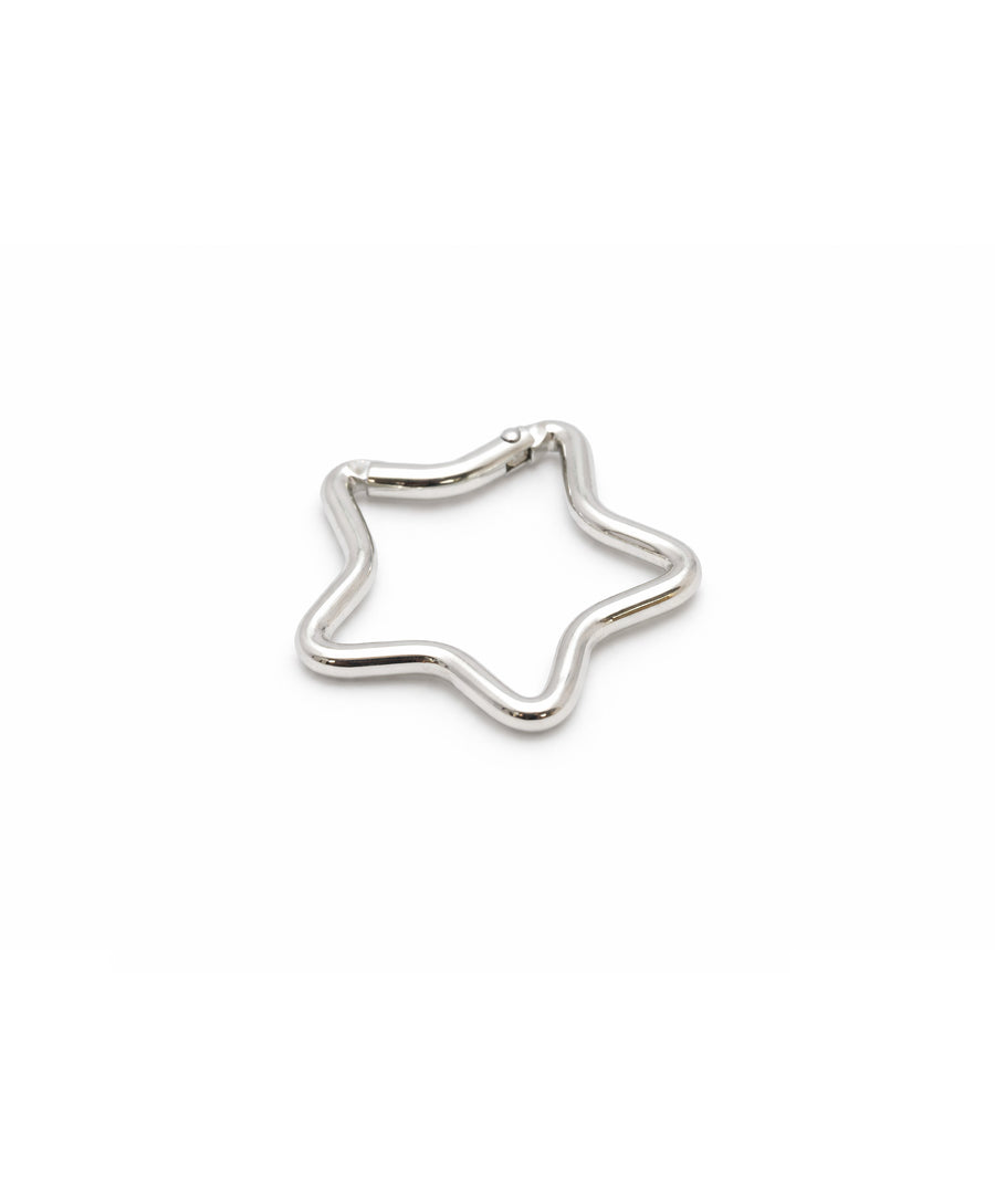 silver shape carabiner_star